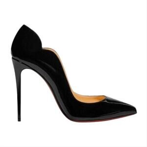 CHRISTIAN LOUBOUTIN Hot Chick 100 patent leather red bottoms pumps heels